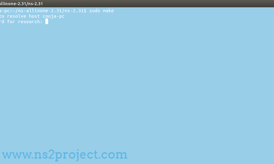 Compiling Ns2