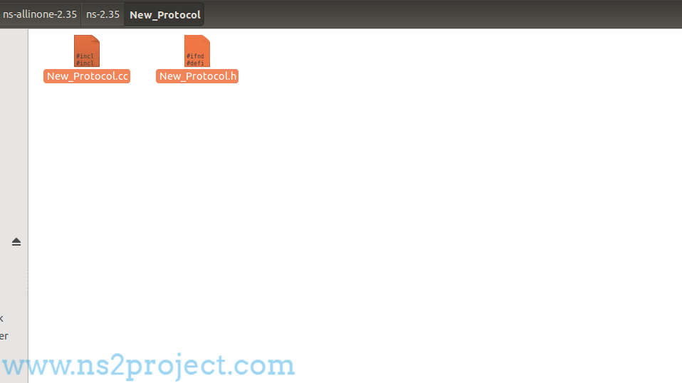 Creation of New Protocol Files in Ns2