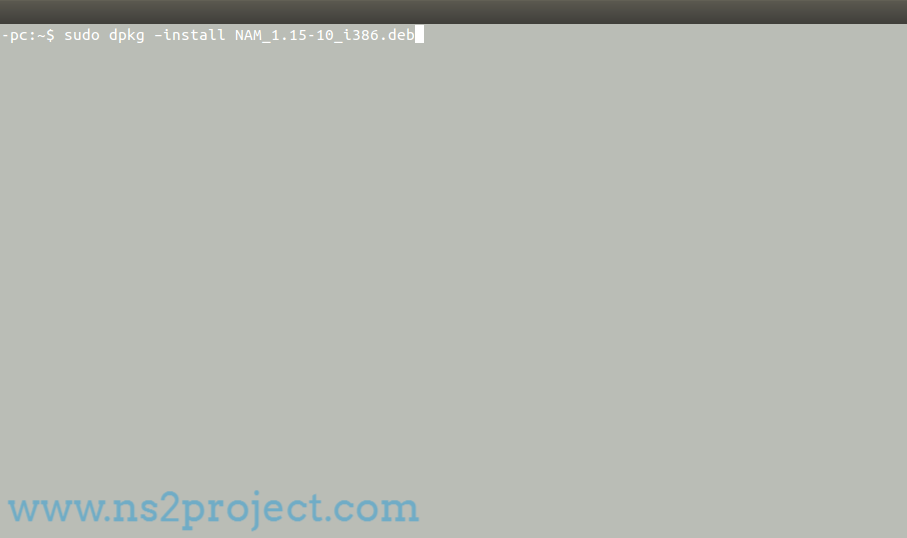 Installation of Nam in Ns2