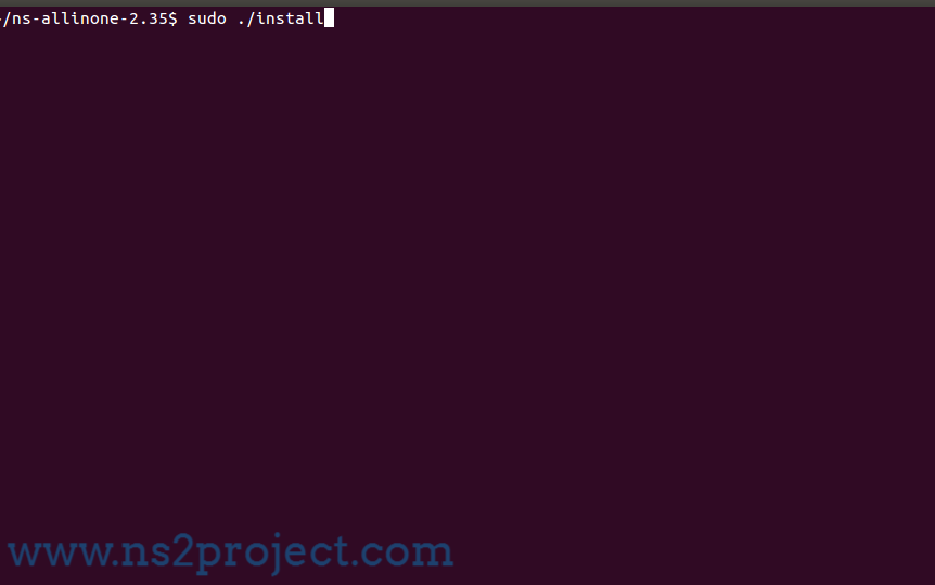 Installation of Ns2