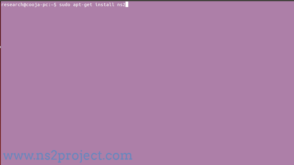 Installation of Ns2