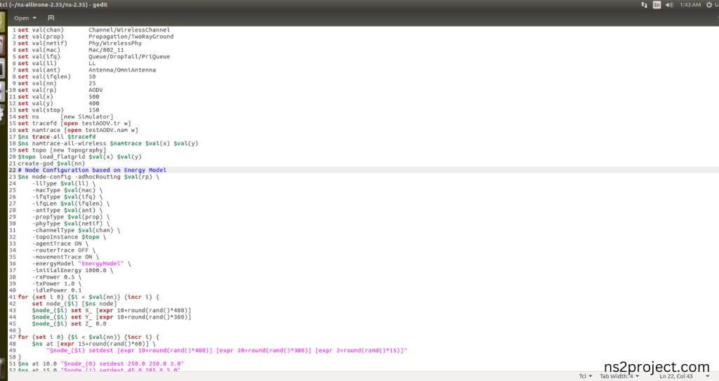 Create the Main.tcl file in the scratch folder