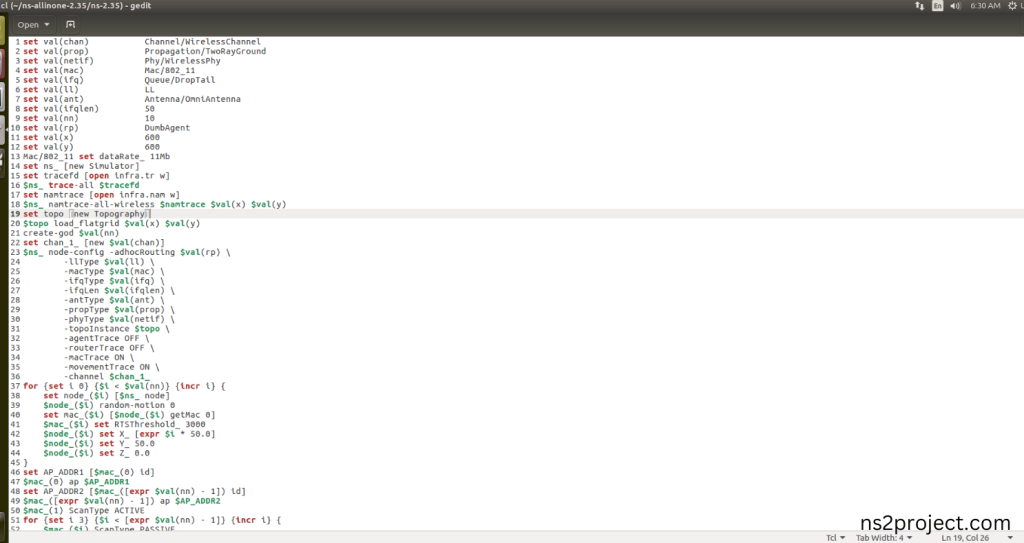 Create the Main.tcl file in the scratch folder