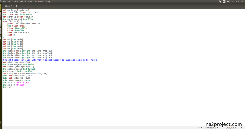 Create the Main.tcl file in the scratch folder