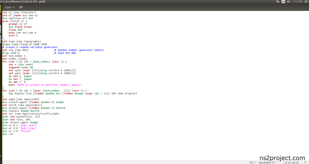 Create the Main.tcl file in the scratch folder