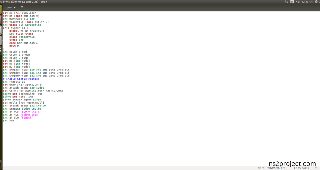 Create the Main.tcl file in the scratch folder