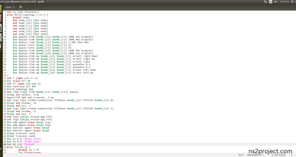 Create the Main.tcl file in the scratch folder
