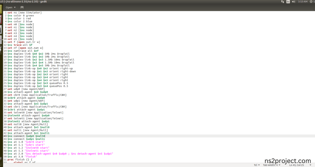 Create the Main.tcl file in the scratch folder