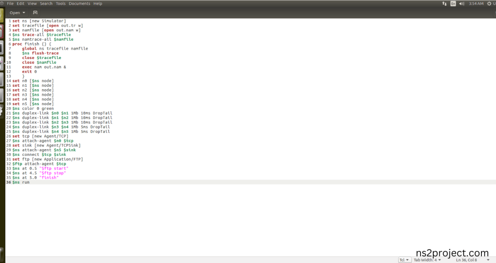 Create the Main.tcl file in the scratch folder