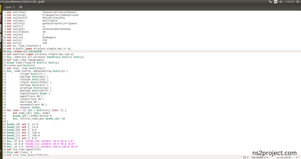 Create the Main.tcl file in the scratch folder