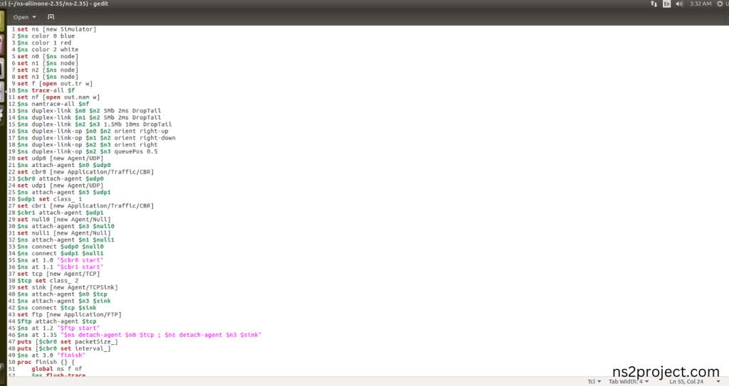 Create the Main.tcl file in the scratch folder