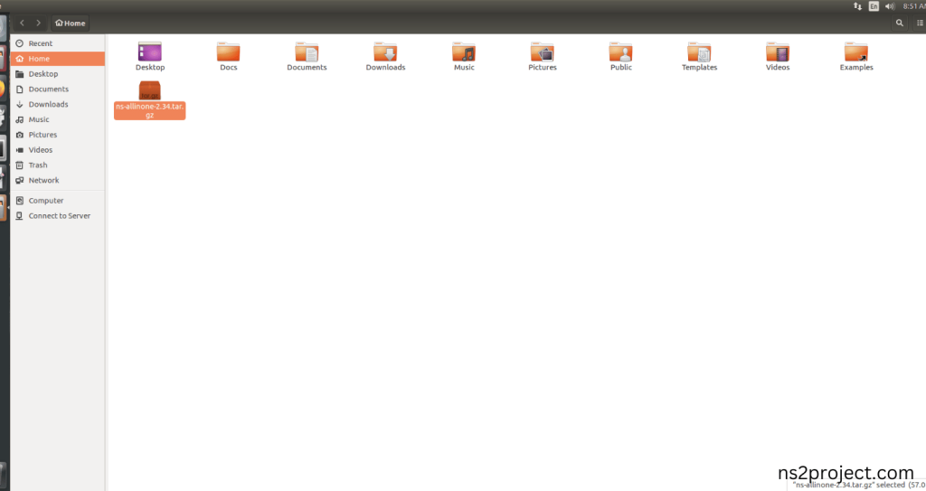 Download ns-allinone-2.34.tar.bz2 file
