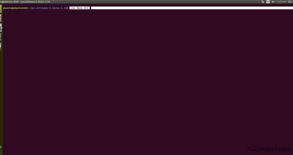 Executing the Example Program for Address Header