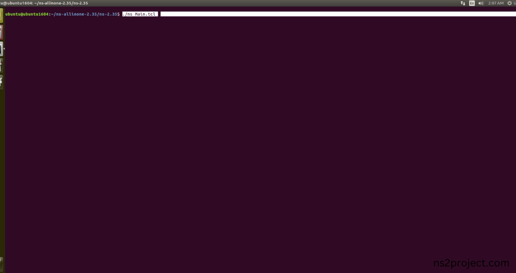 Executing the Example Program for Packet Header