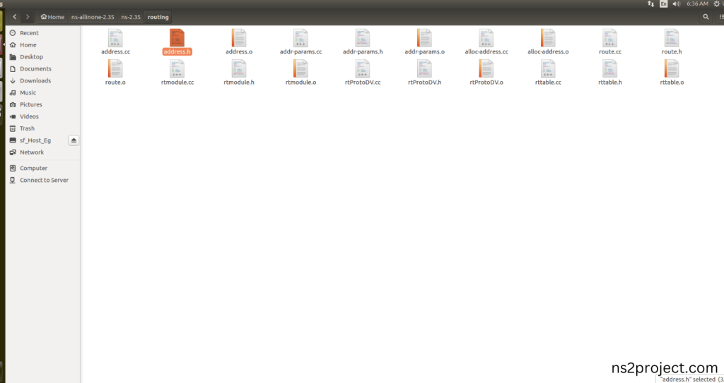 Importing Address.h
