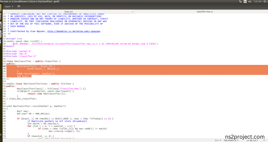 Importing Classifier-mac.cc