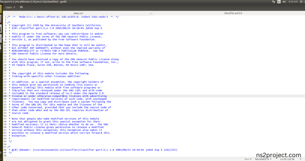 Importing Classifier-port.h
