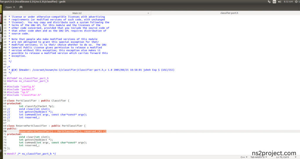Importing Classifier-port.h