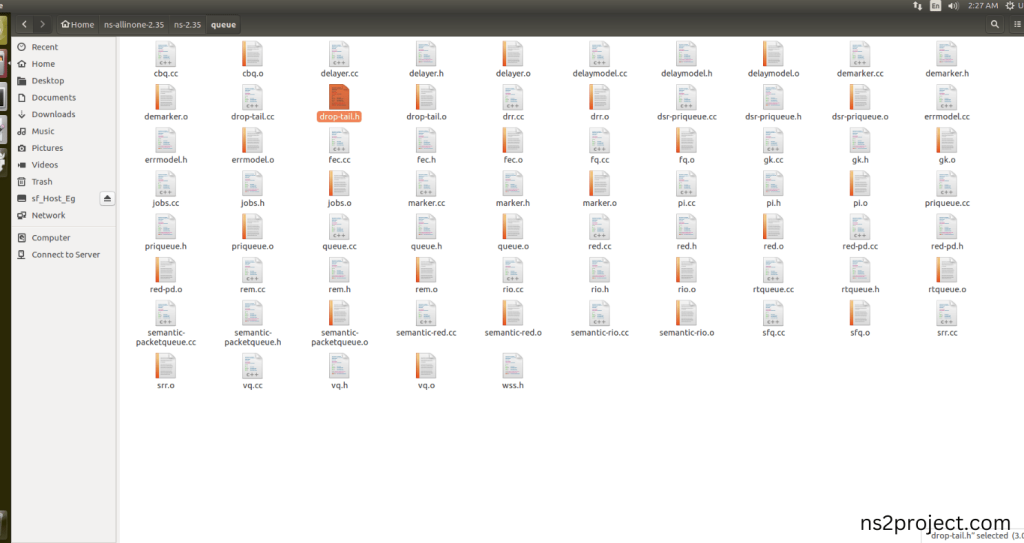 Importing Drop-tail.h