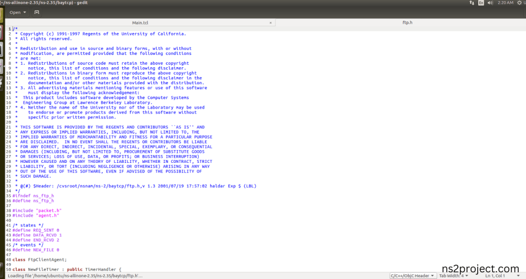 Importing FTP.h
