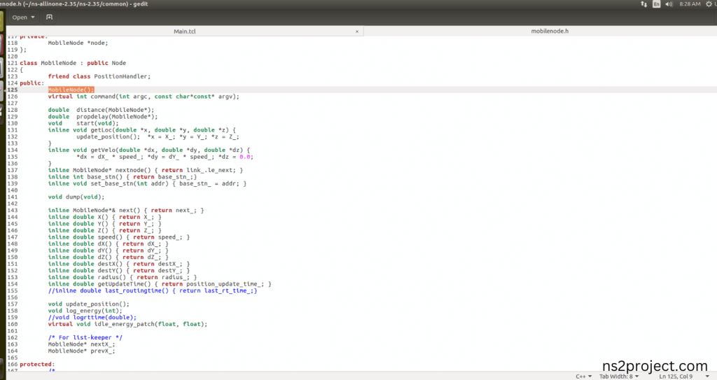 Importing Mobilenode.h