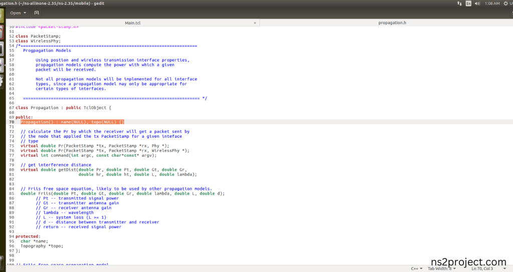 Importing Propagation.h