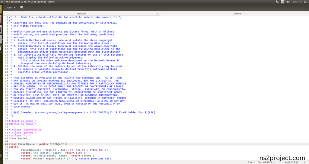 Importing Queue.h