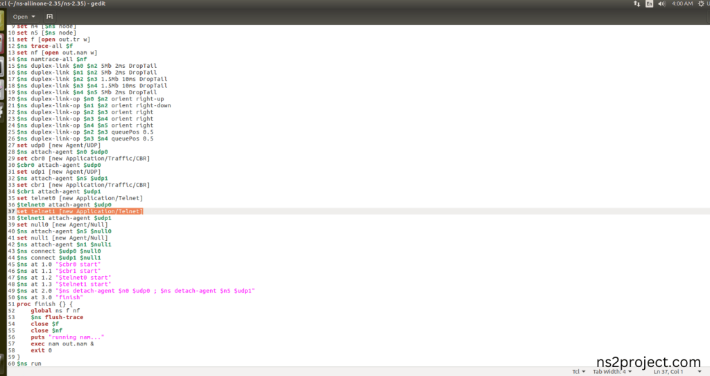 Importing Telnet.h