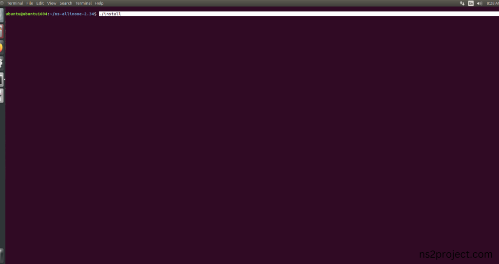 Installing ns-2.34 by the terminal
