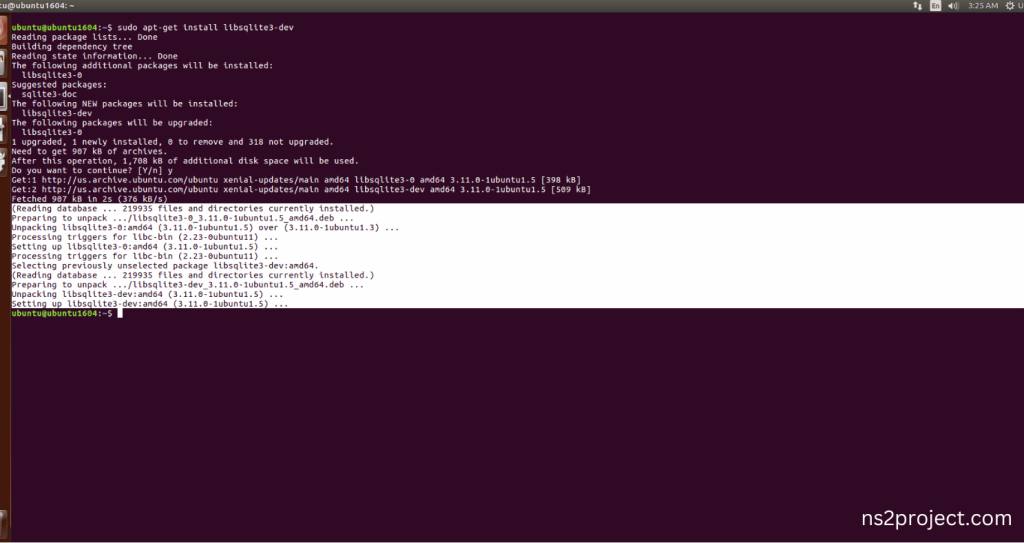 Libsqlite3-dev Installation Command
