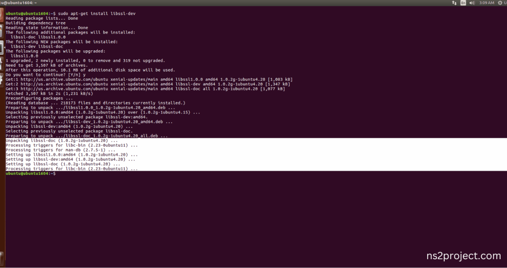 Libssl-dev Installation Command