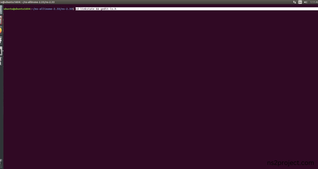 Modification of ns2.33 Code