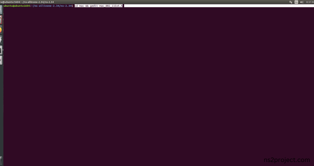Modification of ns2.34 Code